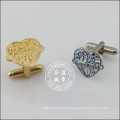 Abotoadura de metal personalizado, cufflink de roupas coloridas (gzhy-xk-001)